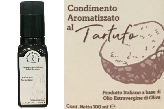 Olio E.V.O.  aroma <strong>TARTUFO</strong> Bottiglia 100 ml